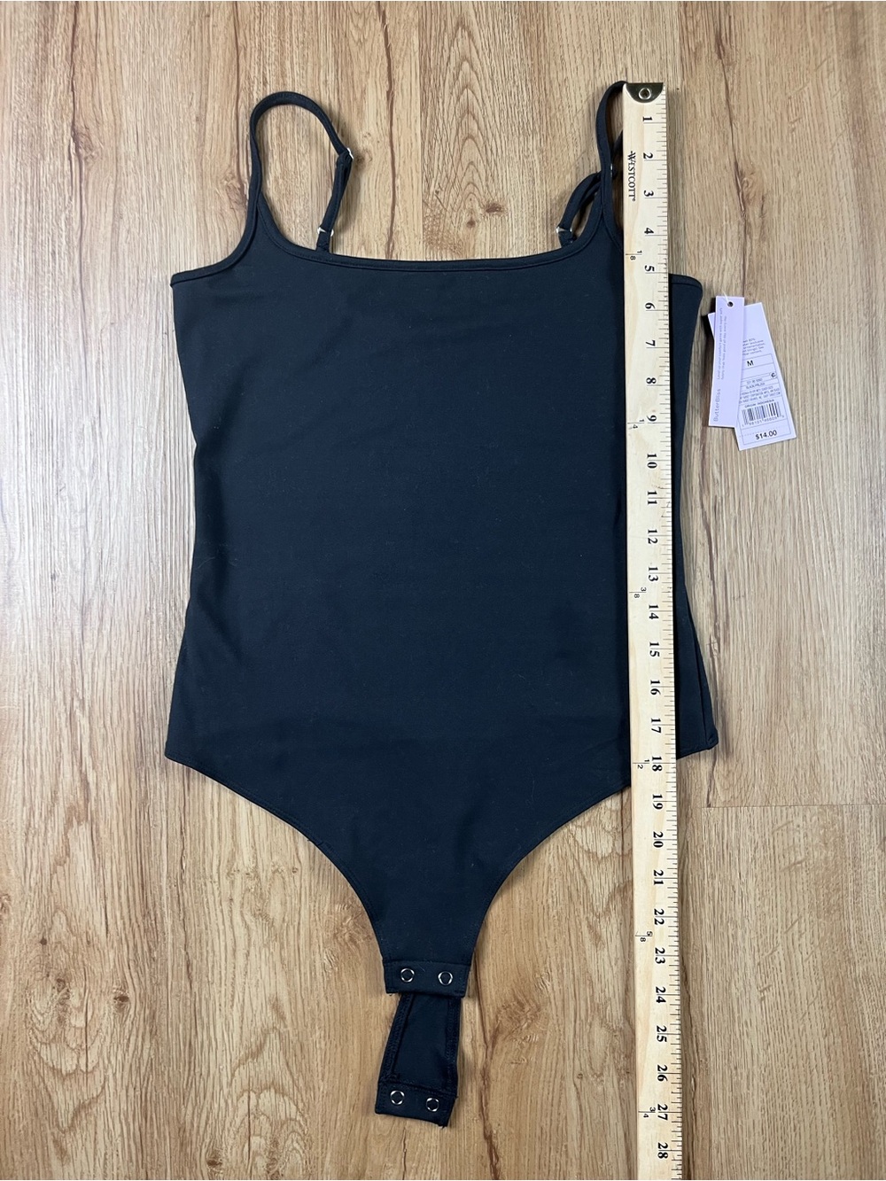 Wild Fable ButterBliss Black Bodysuit Size M NWT Adjustable Straps